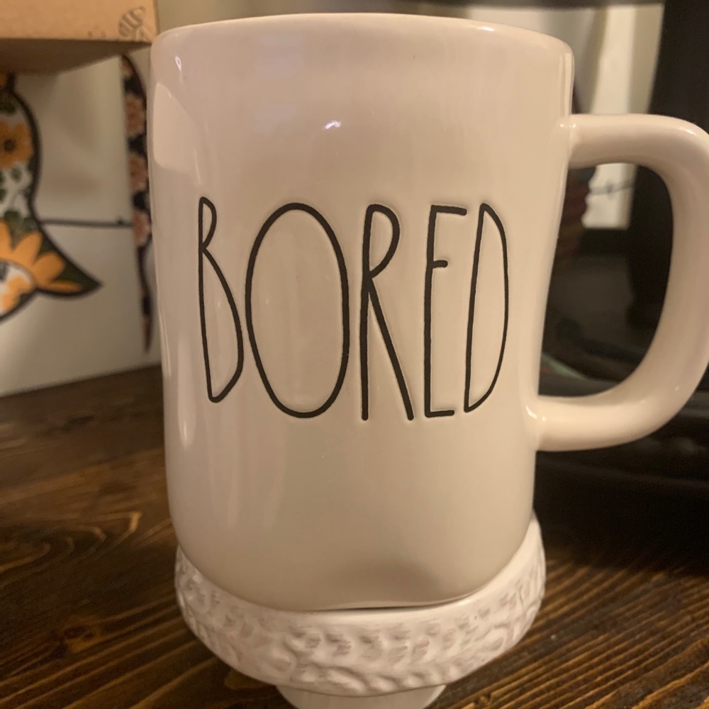 Rae Dunn Bored mug